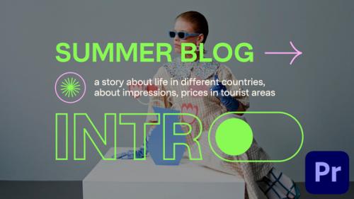 Videohive - Summer Blog Intro - 39990015 - 39990015