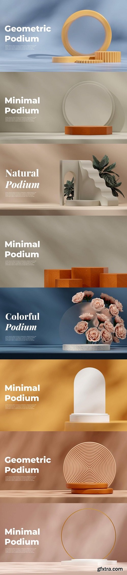 Podium mockup templates