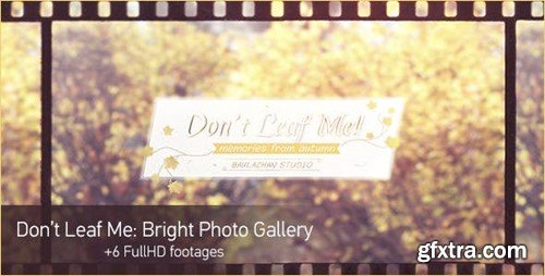 Videohive Don't Leaf Me Photo Gallery 6066523