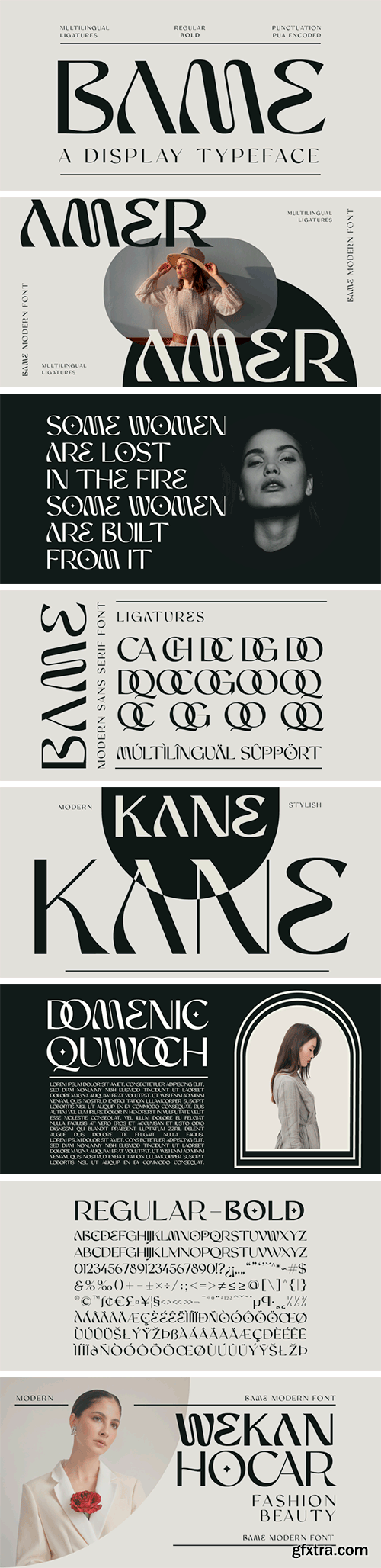 Bame Display Typeface