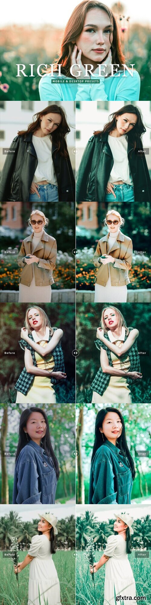 CreativeMarket - Rich Green Pro Lightroom Presets 10243237