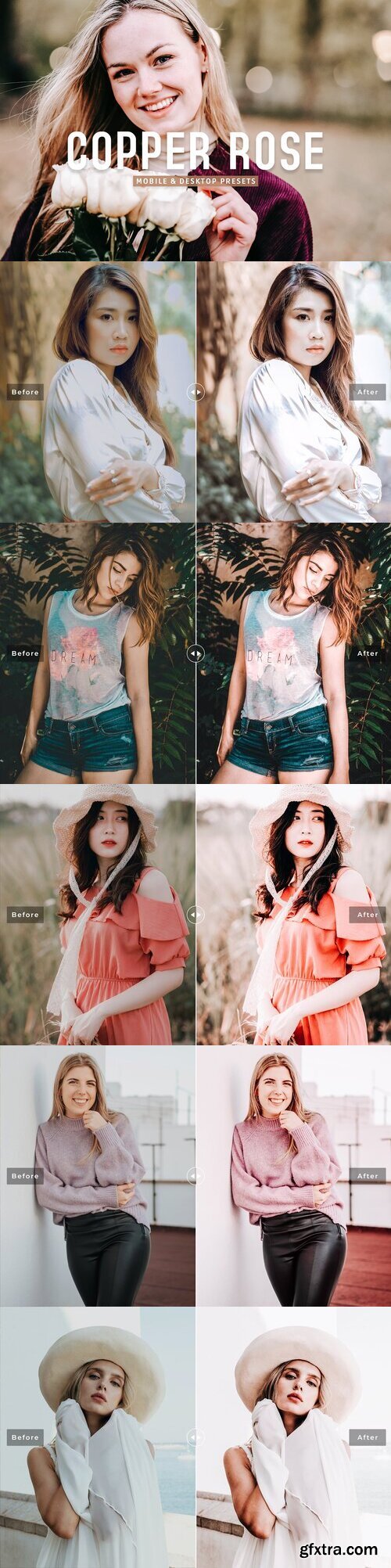 CreativeMarket - Copper Rose Pro Lightroom Presets 10243235