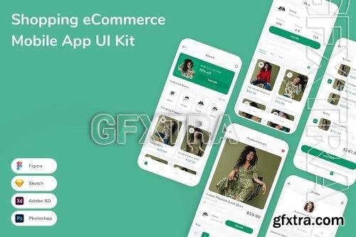 Shopping eCommerce Mobile App UI Kit JCA9RKN