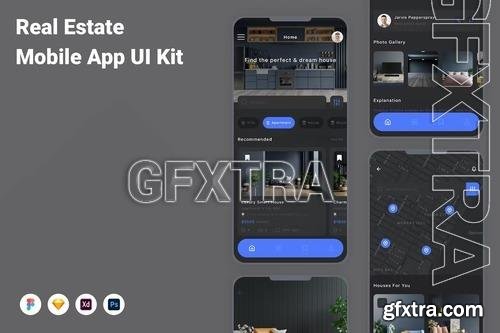 Real Estate Mobile App UI Kit GH82XYS