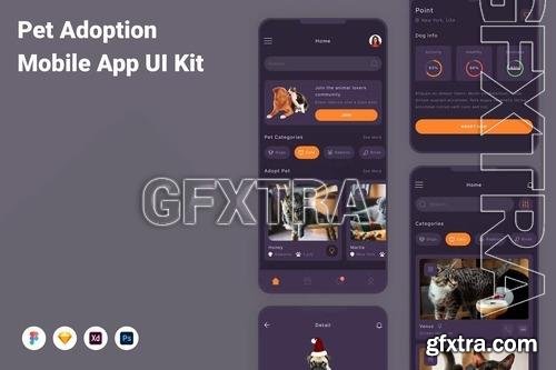 Pet Adoption Mobile App UI Kit RRPS7F5