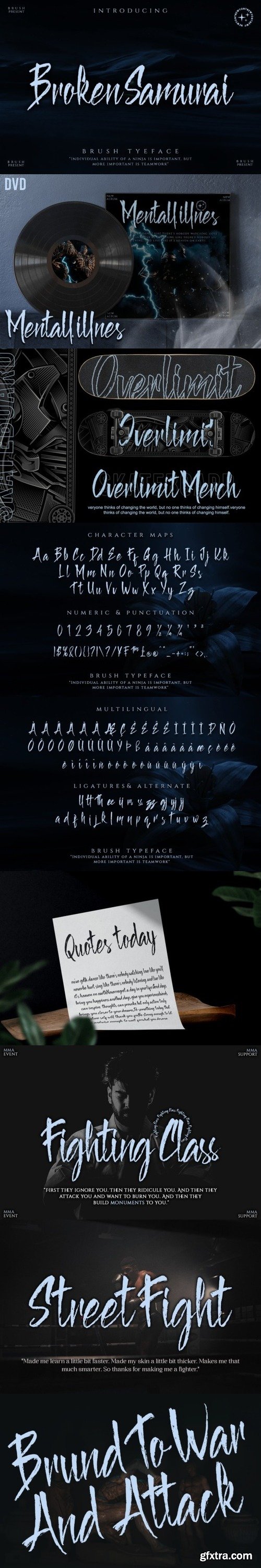 Broken Samurai Font