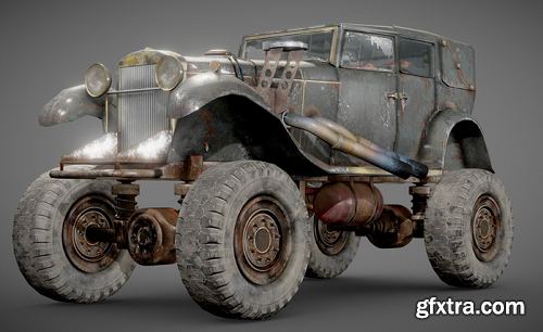 The BigBen huge post-apocalypse monster truck 3D Model