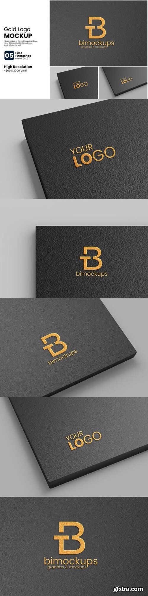 Gold Logo Mockup