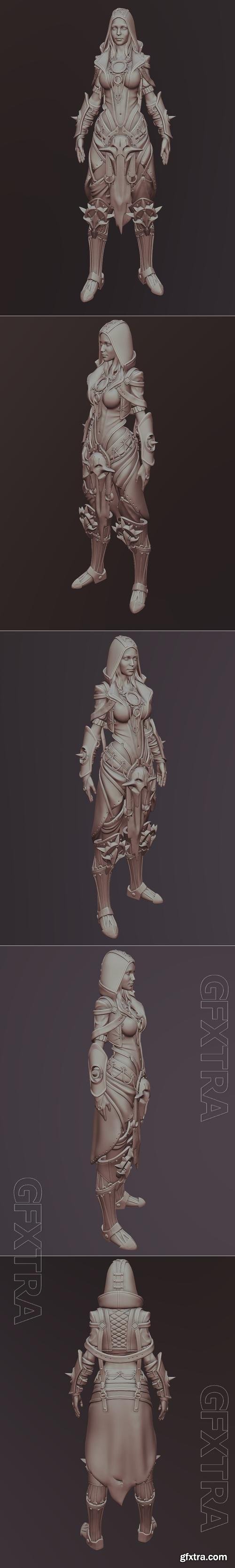 Fantasy Female Character 2 3D Print