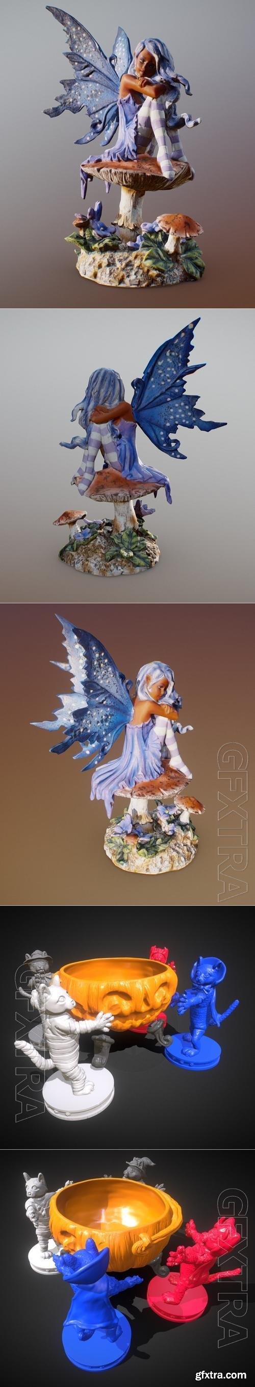 Violet Pixie Fairy and The Great Pumking Dance Candy Dispenser 3D Print