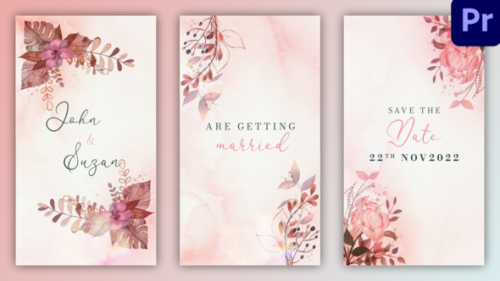 Videohive - Wedding Invitation Instagram Story | MOGRT - 40005392 - 40005392