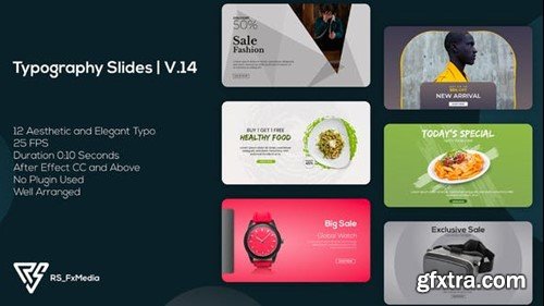 Videohive Typography - Commercial Slides V.14 40102348