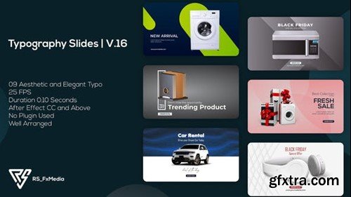 Videohive Typography - Product Promo Slides  V.16 40102398