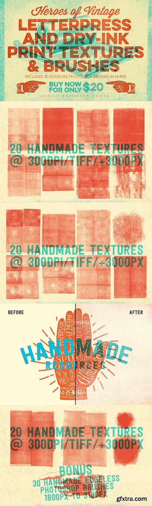 Letterpress & Dry-Ink Print Textures
