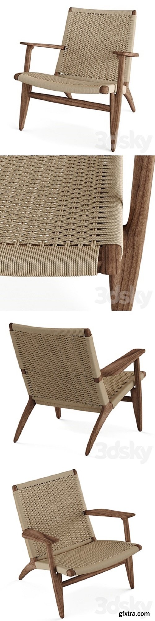 CH25 lounge chair Carl hansen