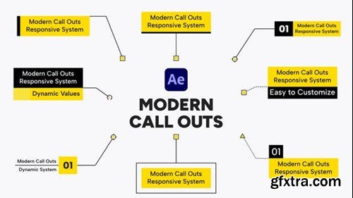 Videohive Modern Call Outs For After Effects 40077039
