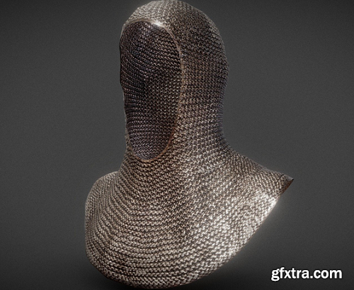 Knight Malien Headwear 3D Model