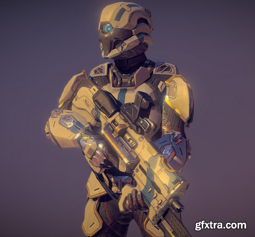 Security Cyborg 3D Model