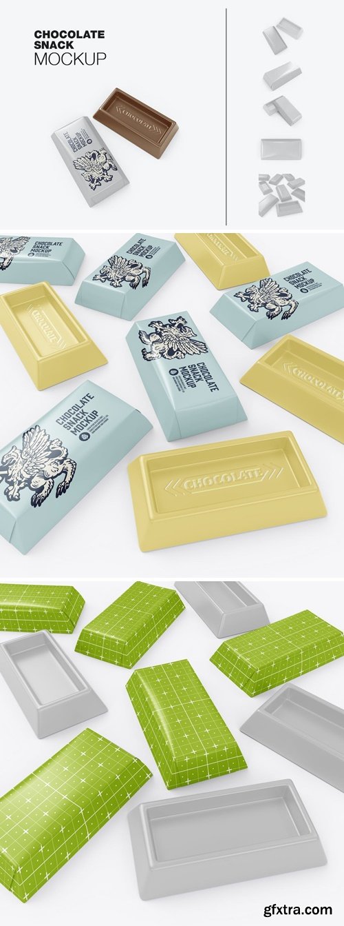 Small Pack Chocolates Mockup