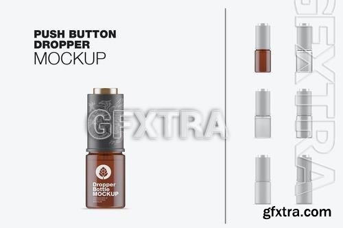 Cosmetic Dropper Bottle Mockup QZKNBSF