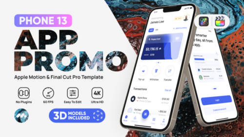 Videohive - Phone13 App Promo Template for Apple Motion & Final Cut Pro - 36247837 - 36247837