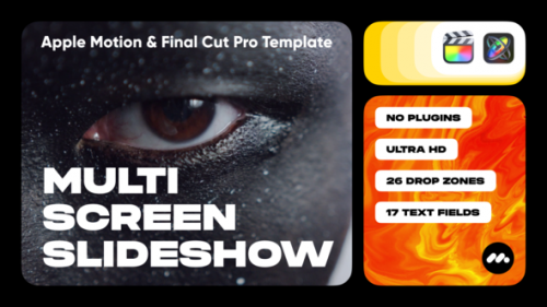 Videohive - Multi Screen Slideshow Template for Apple Motion & Final Cut Pro - 39459160 - 39459160