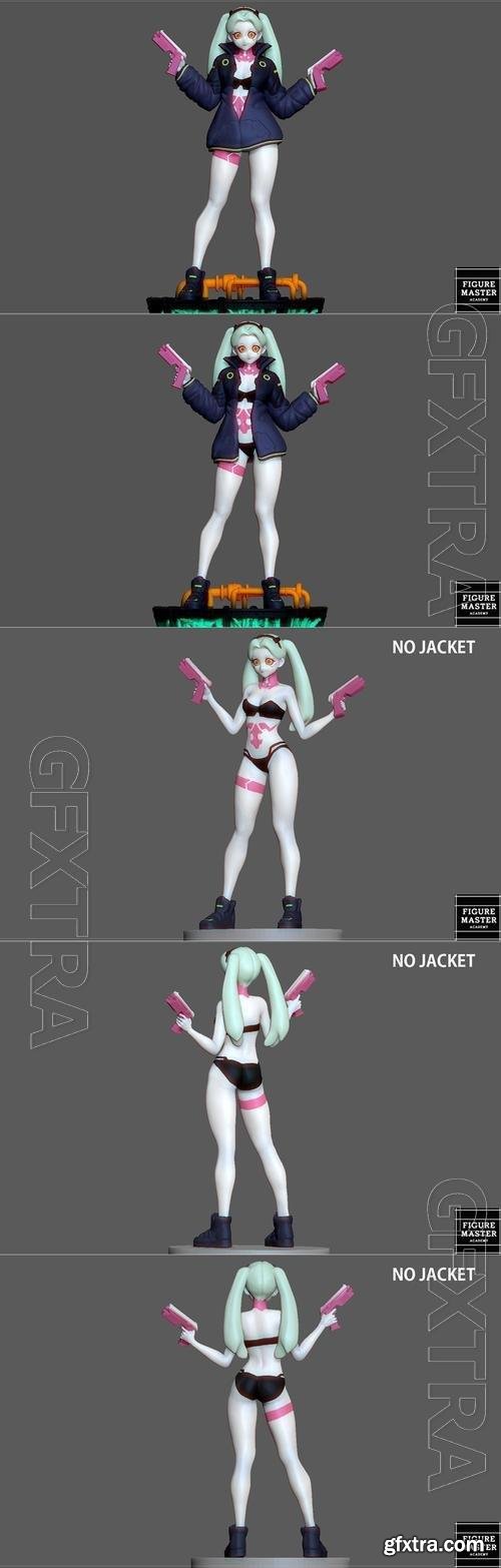 Rebecca Cyberpunk Edgerunners 2077 Anime Girl Character 3D Print