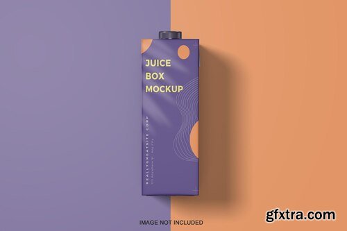 Packaging drink box mockup