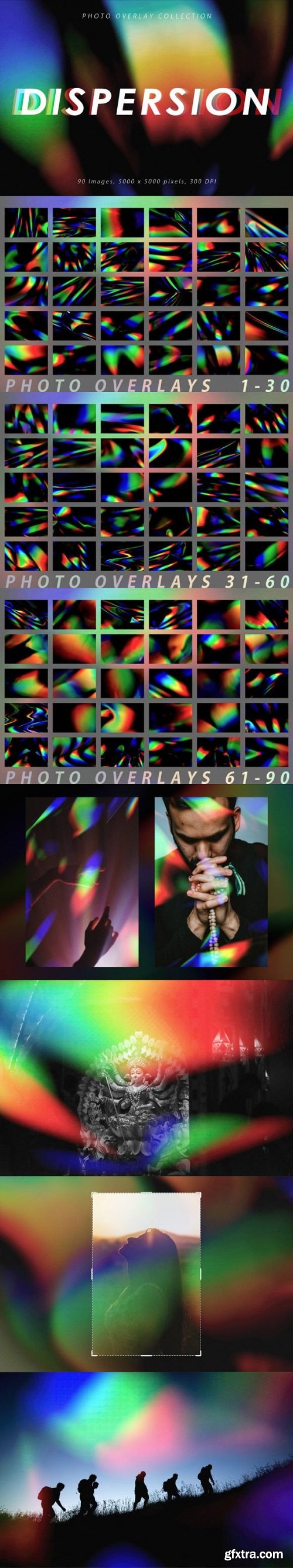 Light Dispersion Photo Overlays