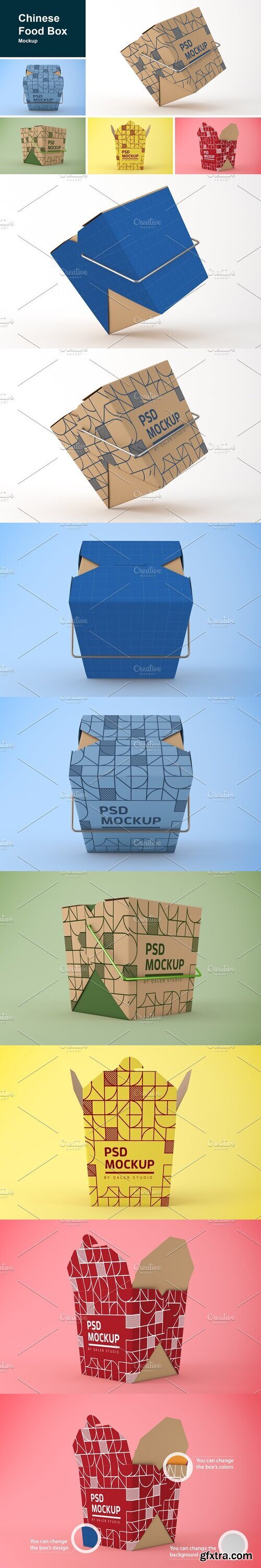 CreativeMarket - Chinese Food Box Mockup 10185458