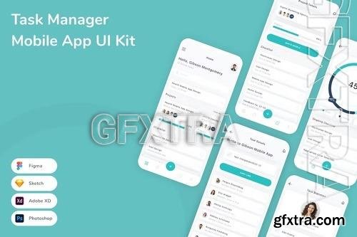 Task Manager Mobile App UI Kit M6X5HCZ