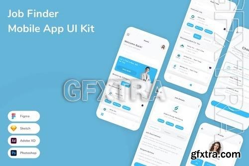 Job Finder Mobile App UI Kit  MBWTGBW