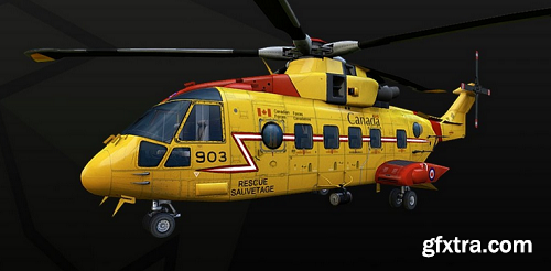 Helicopter CH-149 3D Model