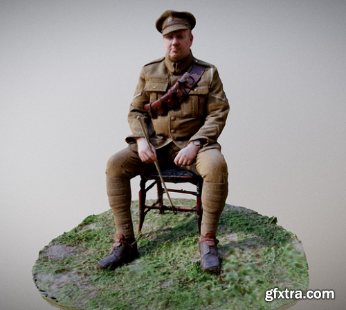 Great War ASC British Service man 3D Model