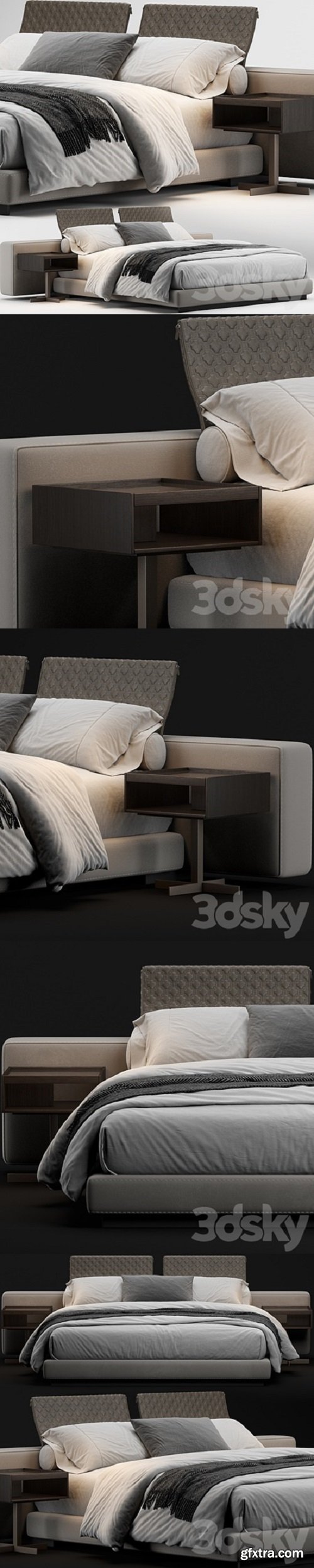 Minotti yang bed