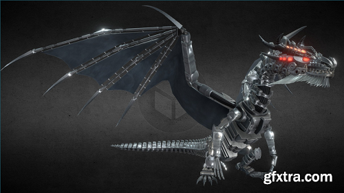 Mecha-white Fatalis 3D Model