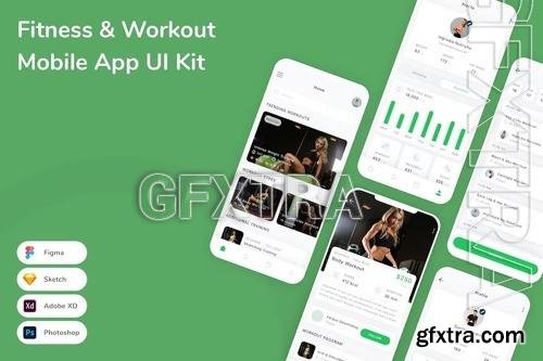 Fitness & Workout Mobile App UI Kit 