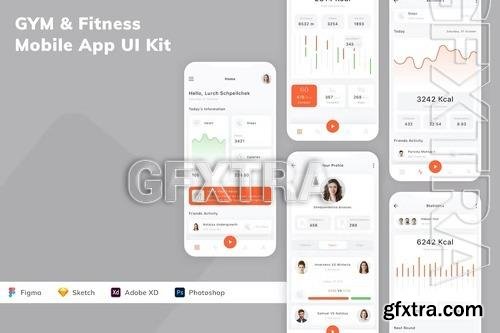 GYM & Fitness Mobile App UI Kit MJUGYTP