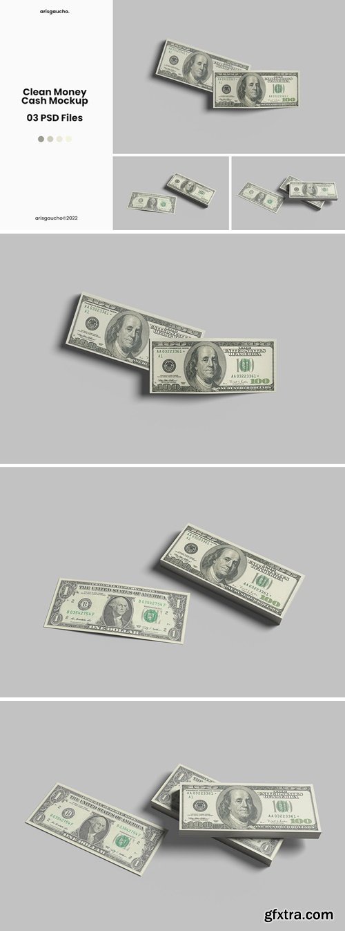 Clean Money Cash Mockup VL6335C