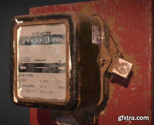 Electricity Meter 3D Model