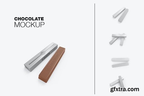 Chocolate Bars Mockup K9HZD69