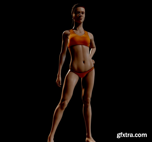 Female Basemesh (Censored) 3D Model
