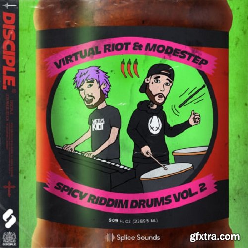 Disciple Samples Virtual Riot X Modestep Spicy Riddim Drums Vol 2 WAV-FANTASTiC