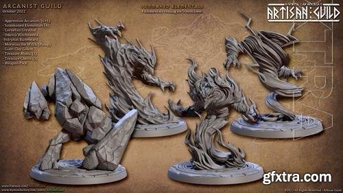 Artisan Guild - Summoned Elementals 3D Print