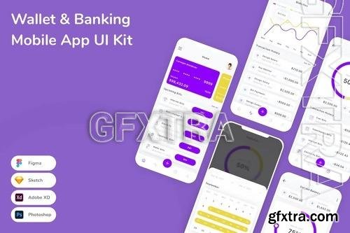 Wallet & Banking Mobile App UI Kit E67GDQY