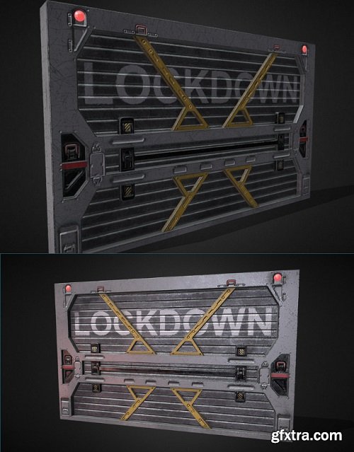 Lockdown Heavy Duty Door 3D Model