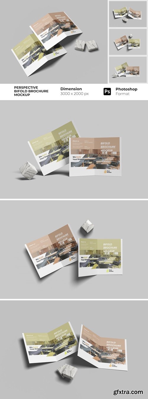 Perspective Bifold Brochure Mockup ERBMFCH