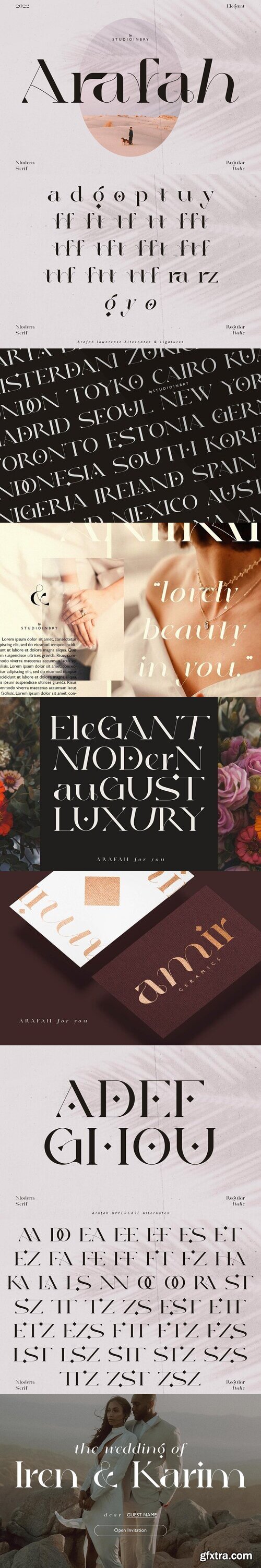 CreativeMarket - Arafah - Modern Serif Typeface 7797518