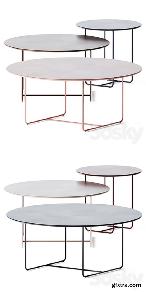 Metal Round Coffee Table Laura by Jori