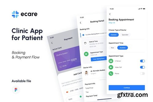 Ecare - Clinic App for Patient Booking & Payment GFPSUHQ